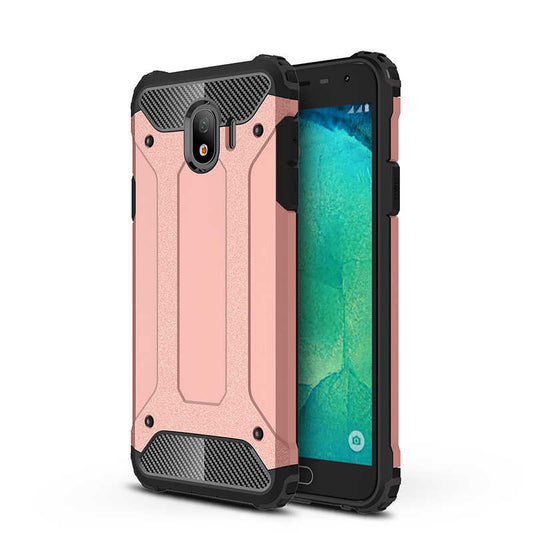 Galaxy J4 Kılıf Zore Crash Silikon Kapak Rose Gold