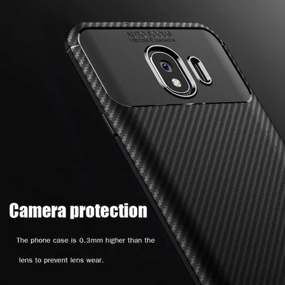 Galaxy J4 Kılıf Zore Negro Silikon Kapak Kahverengi