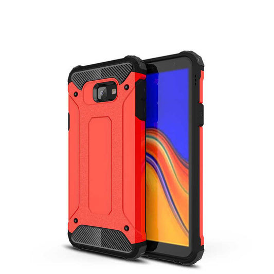 Galaxy J4 Plus Kılıf Zore Crash Silikon Kapak Kırmızı