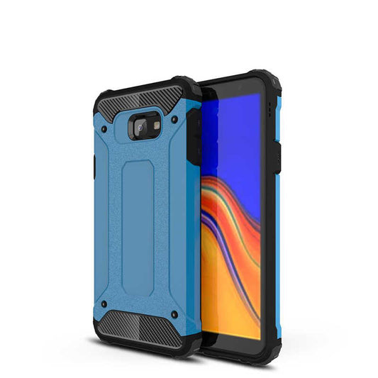Galaxy J4 Plus Kılıf Zore Crash Silikon Kapak Mavi