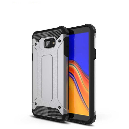 Galaxy J4 Plus Kılıf Zore Crash Silikon Kapak Gri