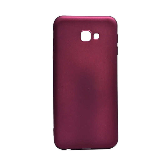 Galaxy J4 Plus Kılıf Zore Premier Silikon Kapak Mürdüm