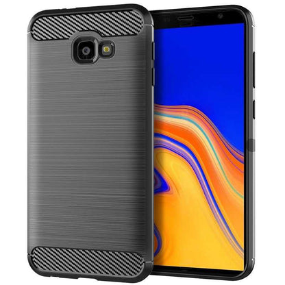 Galaxy J4 Plus Kılıf Zore Room Silikon Kapak Gri