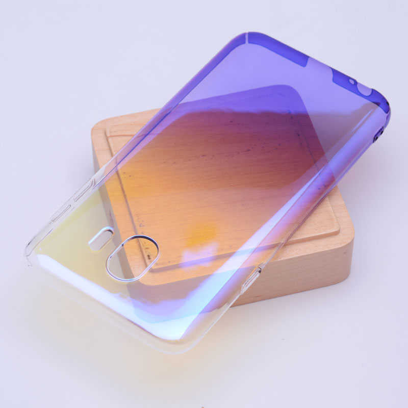 Galaxy J4 Zore Renkli Transparan Kapak Mavi