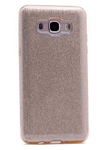 Galaxy J5 2016 Kılıf Zore Shining Silikon Gold