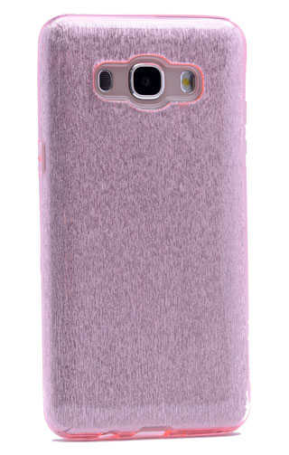 Galaxy J5 2016 Kılıf Zore Shining Silikon Rose Gold