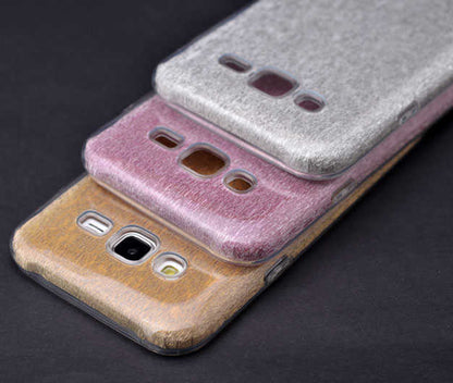 Galaxy J5 Kılıf Zore Shining Silikon Gold