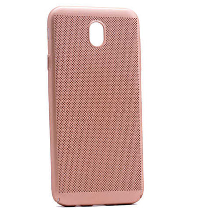 Galaxy J530 Pro Kılıf Zore Delikli Rubber Kapak Gold