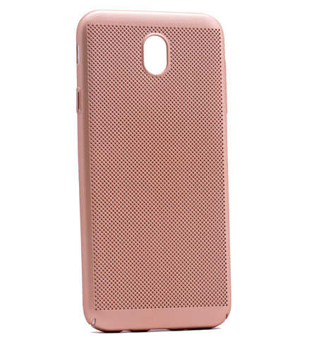 Galaxy J530 Pro Kılıf Zore Delikli Rubber Kapak Gold
