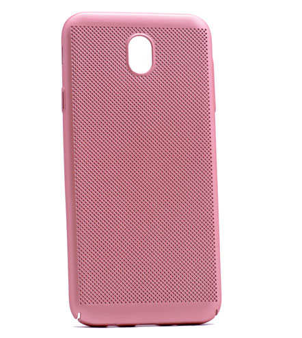 Galaxy J530 Pro Kılıf Zore Delikli Rubber Kapak Rose Gold