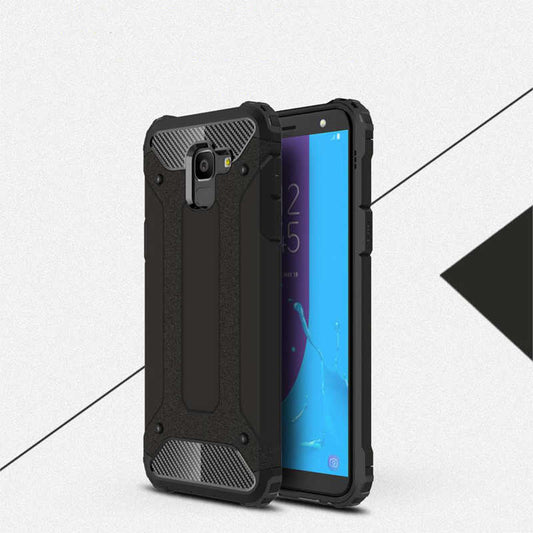 Galaxy J6 Kılıf Zore Crash Silikon Kapak Siyah
