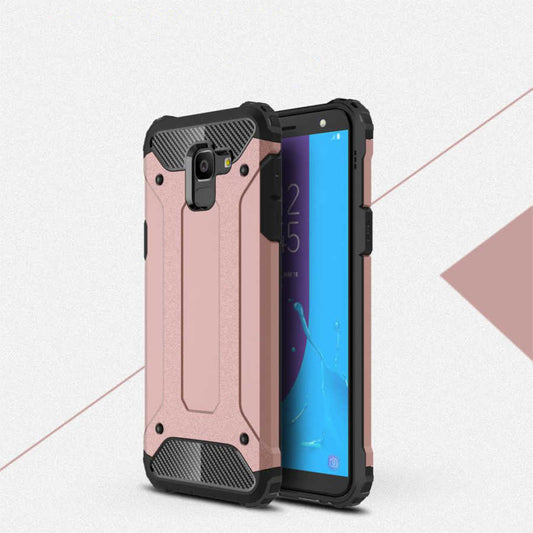 Galaxy J6 Kılıf Zore Crash Silikon Kapak Rose Gold