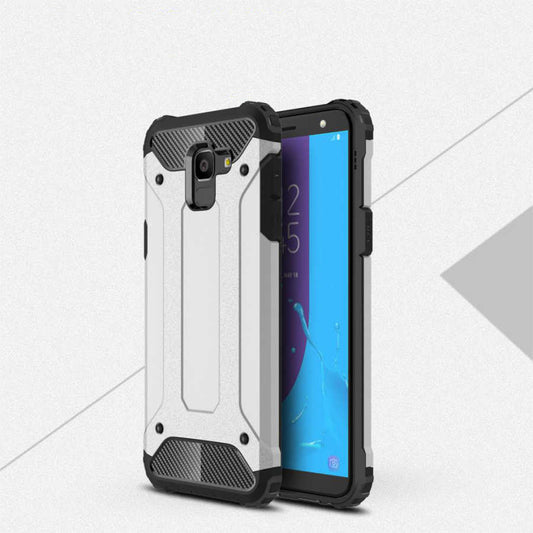 Galaxy J6 Kılıf Zore Crash Silikon Kapak Gri