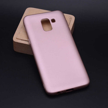 Galaxy J6 Kılıf Zore Premier Silikon Kapak Rose Gold