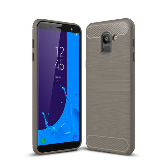 Galaxy J6 Kılıf Zore Room Silikon Kapak Gri