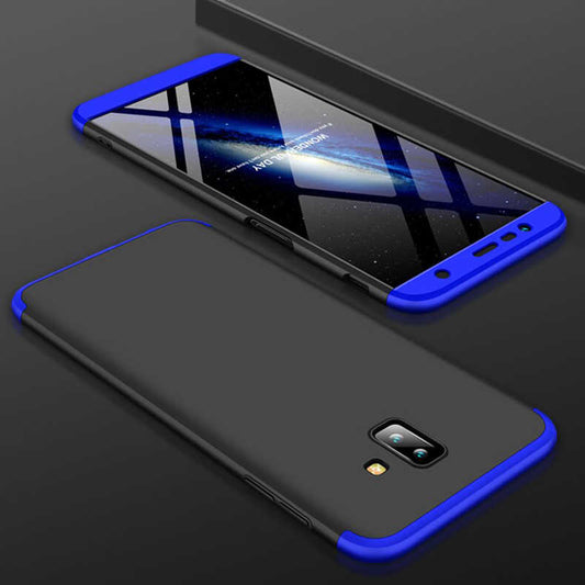 Galaxy J6 Plus Kılıf Zore Ays Kapak Siyah-Mavi