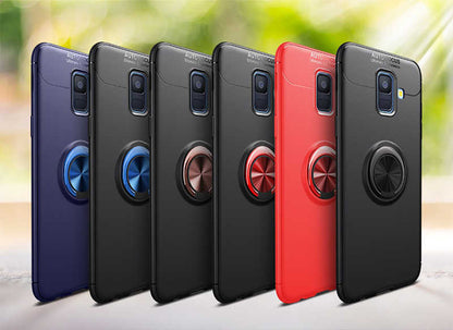 Galaxy J6 Kılıf Zore Ravel Silikon Kapak Siyah