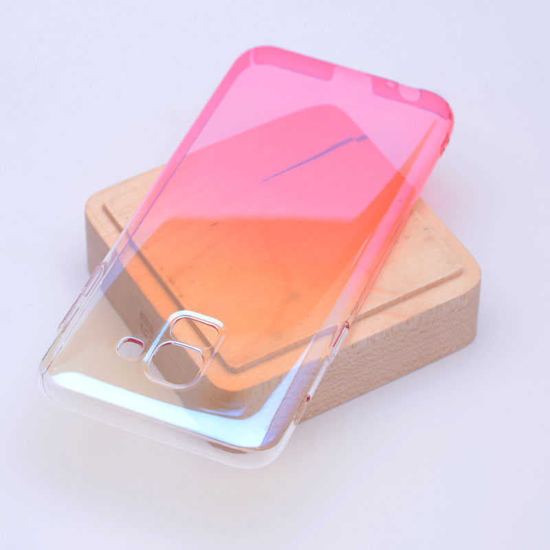 Galaxy J6 Zore Renkli Transparan Kapak Pembe