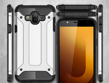 Galaxy J7 Duo Kılıf Zore Crash Silikon Kapak Kırmızı