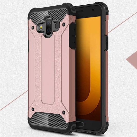 Galaxy J7 Duo Kılıf Zore Crash Silikon Kapak Rose Gold
