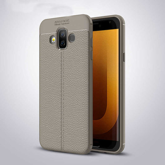 Galaxy J7 Duo Kılıf Zore Niss Silikon Kapak Gri