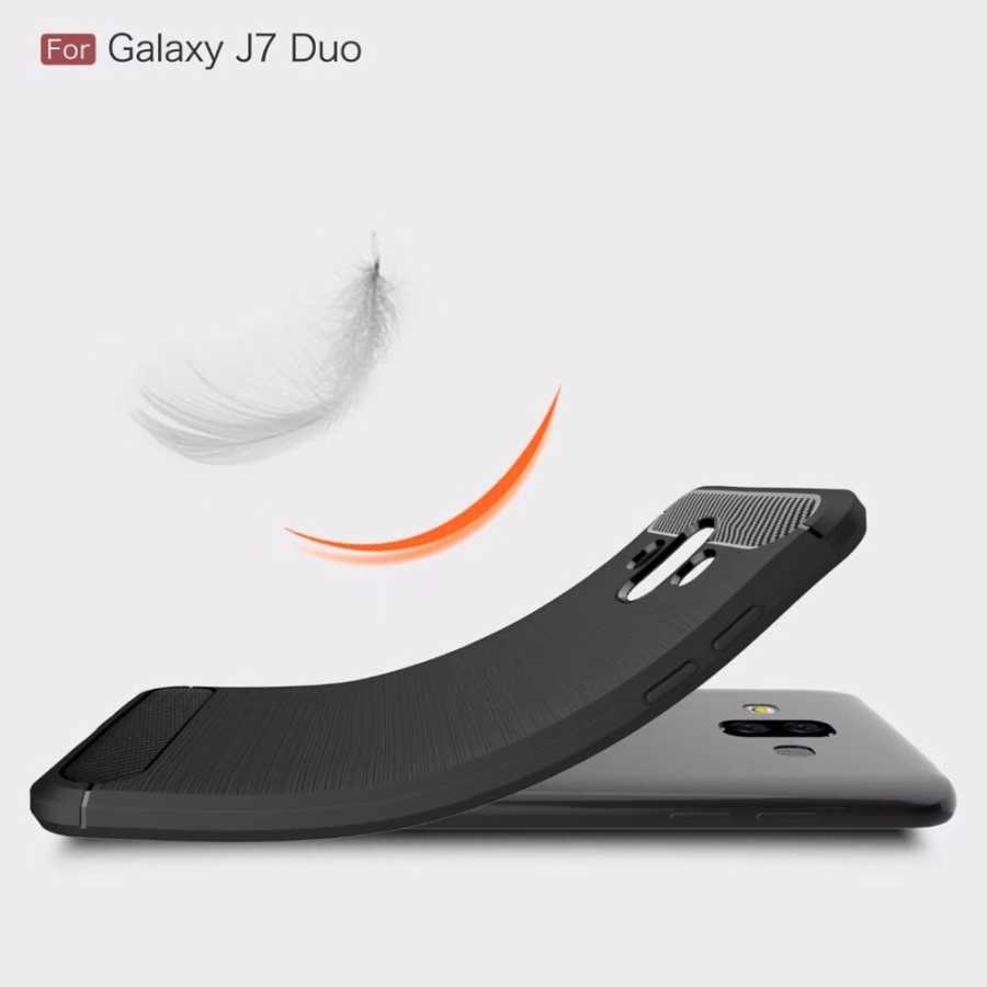 Galaxy J7 Duo Kılıf Zore Room Silikon Kapak Siyah