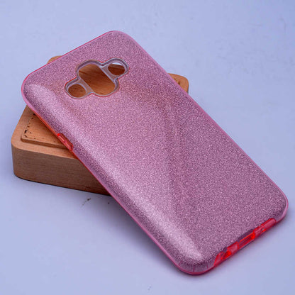 Galaxy J7 Duo Kılıf Zore Shining Silikon Rose Gold