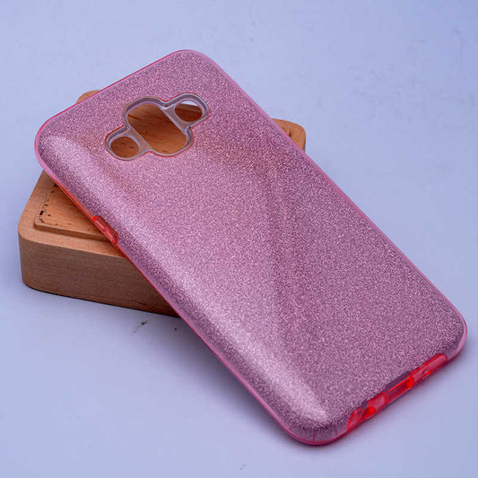 Galaxy J7 Duo Kılıf Zore Shining Silikon Rose Gold