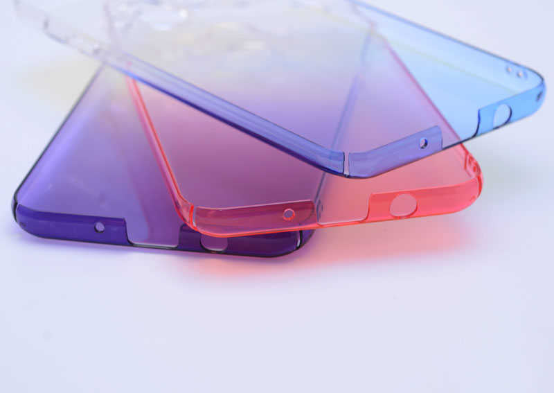 Galaxy J7 Duo Zore Renkli Transparan Kapak Mavi