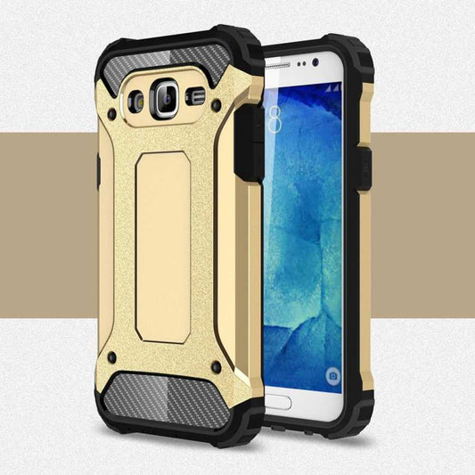 Galaxy J7 Kılıf Zore Crash Silikon Kapak Gold