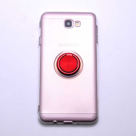 Galaxy J7 Prime Kılıf Zore Les Silikon Kırmızı