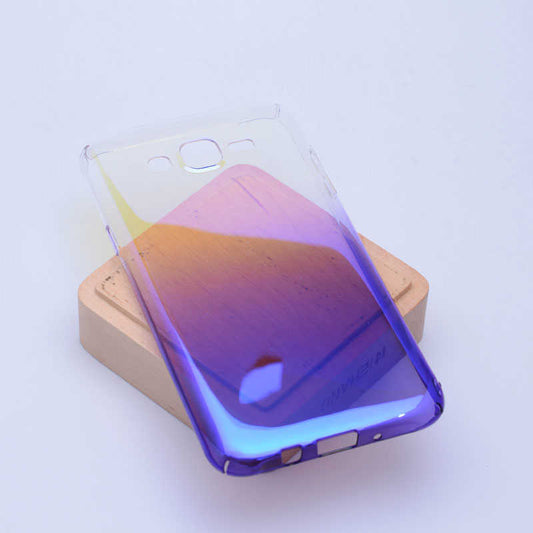 Galaxy J7 Zore Renkli Transparan Kapak Mor