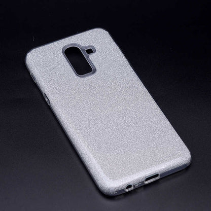 Galaxy J8 Kılıf Zore Shining Silikon Gold