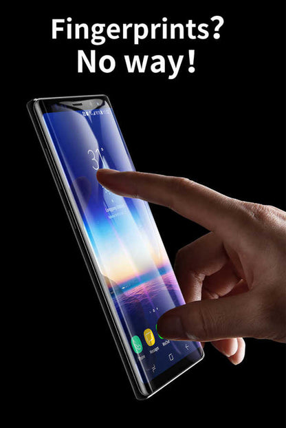 Galaxy Note 9 Zore Full Yapışkanlı Cam Ekran Koruyucu Siyah