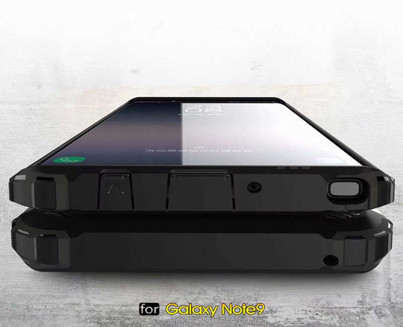 Galaxy Note 9 Kılıf Zore Crash Silikon Kapak Siyah