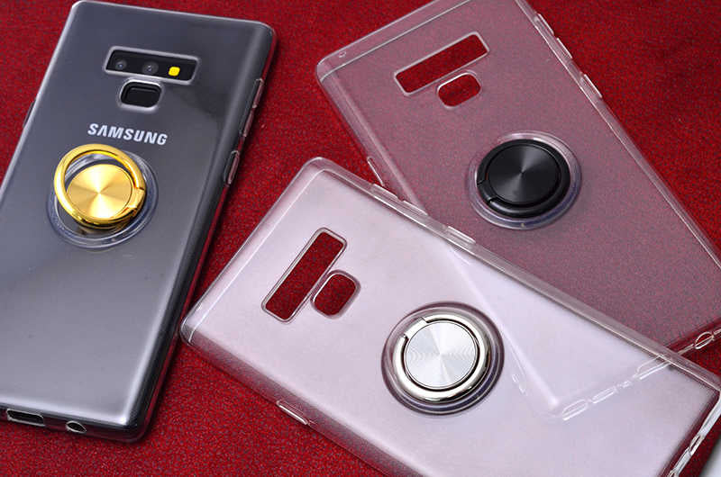 Galaxy Note 9 Kılıf Zore Les Silikon Gri