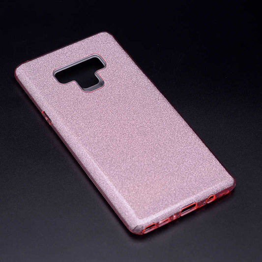 Galaxy Note 9 Kılıf Zore Shining Silikon Rose Gold