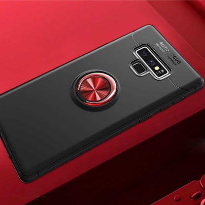 Galaxy Note 9 Kılıf Zore Ravel Silikon Kapak Siyah-Kırmızı