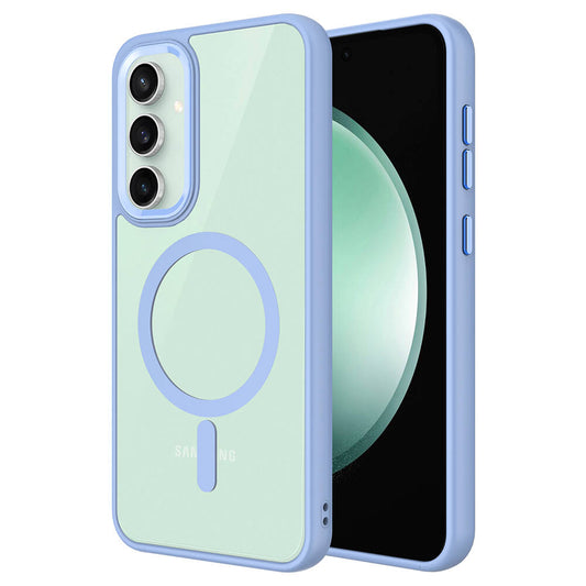 Galaxy S23 FE Kılıf Wireless Şarj Özellikli Zore Krom M-safe Silikon Kapak