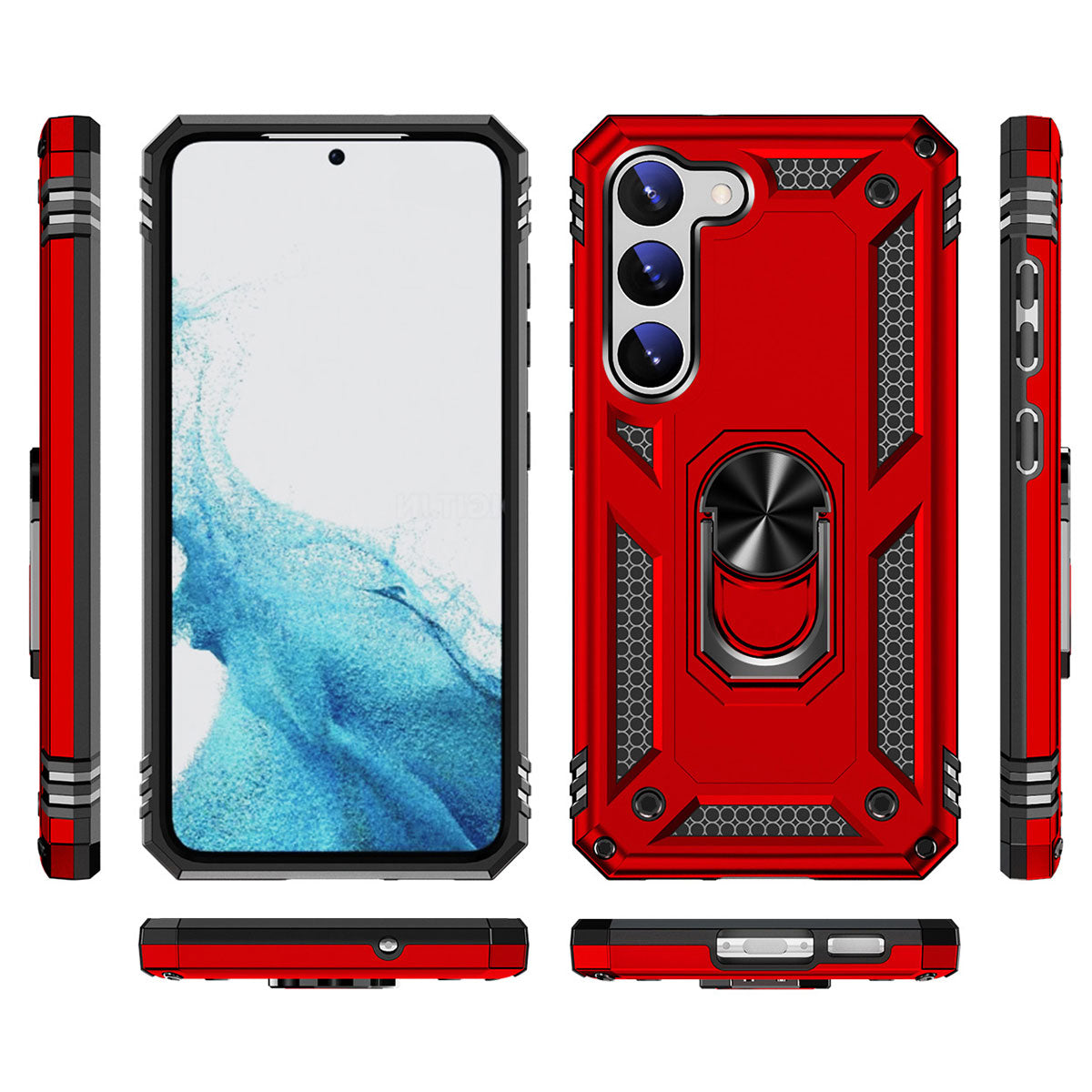 Galaxy S23 Kılıf Zore Vega Kapak Mavi