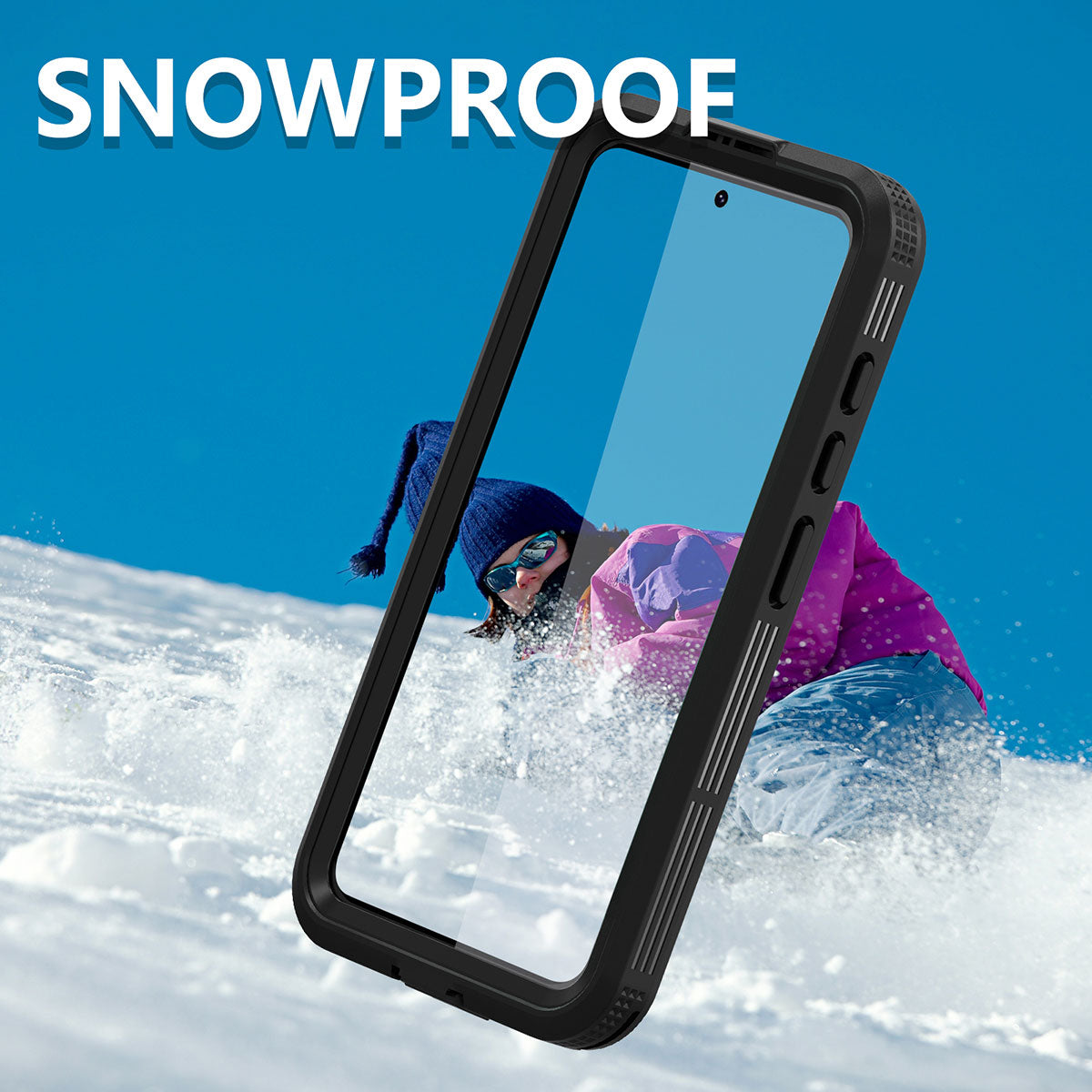 Galaxy S23 Plus Kılıf 1-1 Su Geçirmez Kılıf Siyah