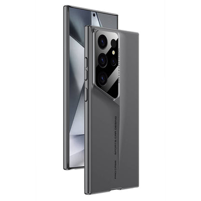 Galaxy S23 Ultra Kılıf Ultra İnce Kamera Korumalı Sert Rubber Zore Procase Kapak Gri