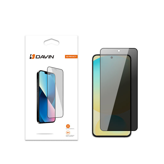 Galaxy S24 FE Davin 5D Privacy Cam Ekran Koruyucu