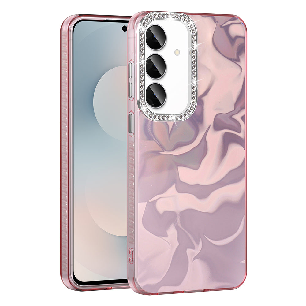 Galaxy S24 FE Kılıf Airbagli Parlak Taş Detay Tasarımlı Zore Esila Kapak