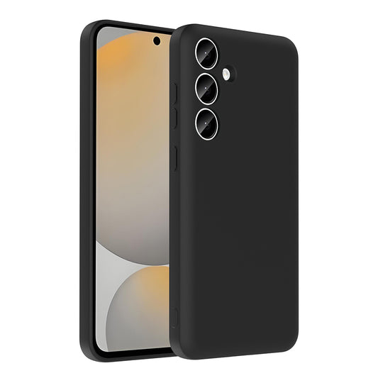 Galaxy S24 FE Kılıf Kamera Korumalı Kartlık Hazneli Zore Vitra Kapak Siyah