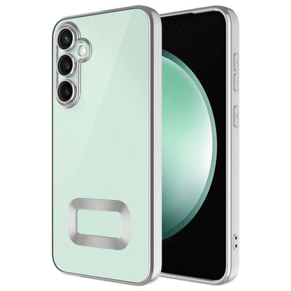 Galaxy S24 FE Kılıf Kamera Korumalı Logo Gösteren Zore Omega Kapak Derin Mor