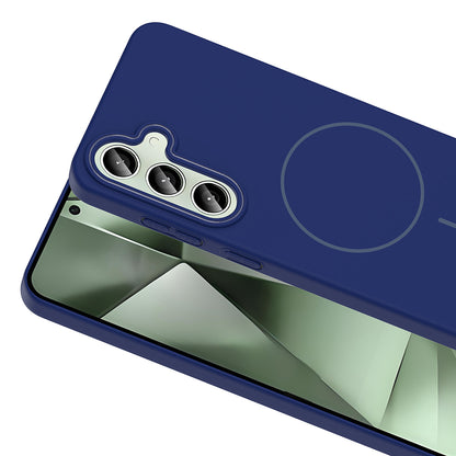 Galaxy S24 FE Kılıf Magsafe Şarj Özellikli Zore Ruby Sert Kapak Mürdüm