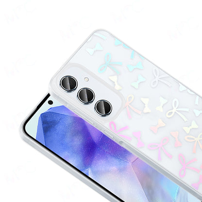 Galaxy S24 FE Kılıf Şeffaf Figürlü Zore Folk Sert Kapak Fiyonk