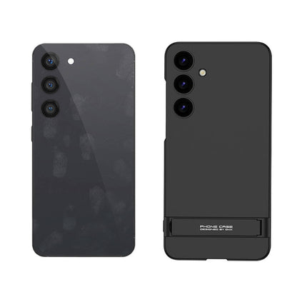 Galaxy S24 Kılıf Zore Kamera Korumalı Dikey Standlı Ays Kapak Siyah