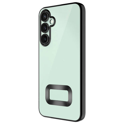 Galaxy S24 Plus Kılıf Kamera Korumalı Logo Gösteren Zore Omega Kapak Lila
